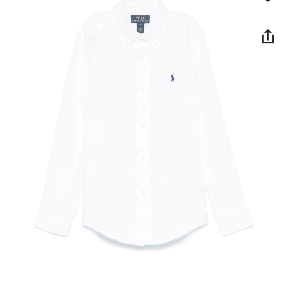 Polo by Ralph Lauren White Button Down Shirt Kids